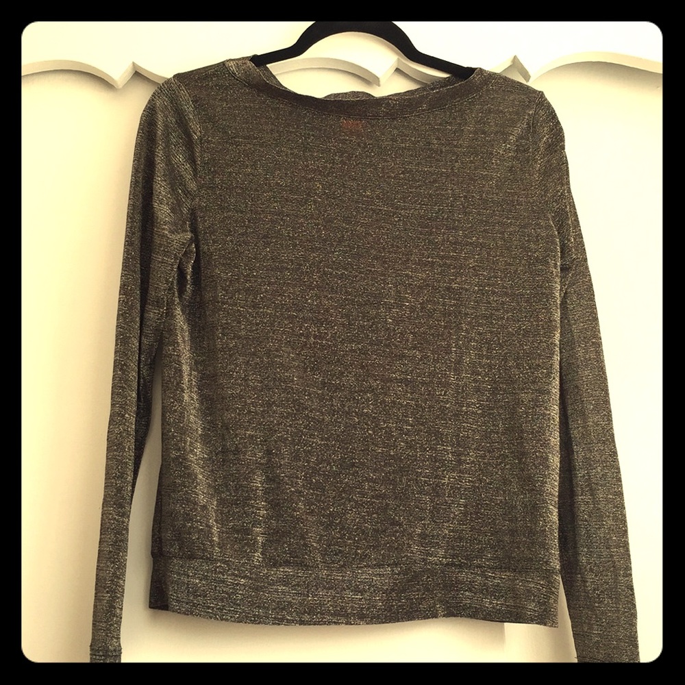 Sparkly long sleeve (translucent) Joe Fresh Top